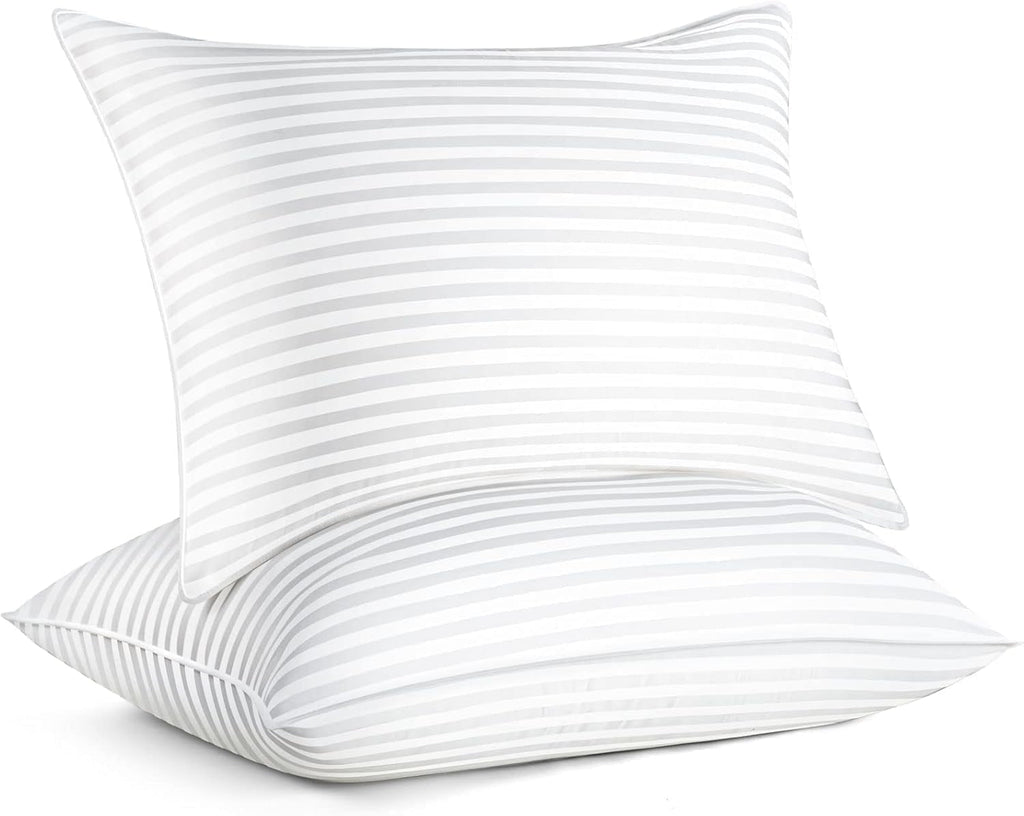 Hotel Collection Pillow for Beds 2 Pack Queen Size Pillows Set of 2 Hypoallergenic Hotel Down Alternative Pillow for Side and Back Sle... - Orthopedic Shredded Foam Bed Pillow Set - Default Title