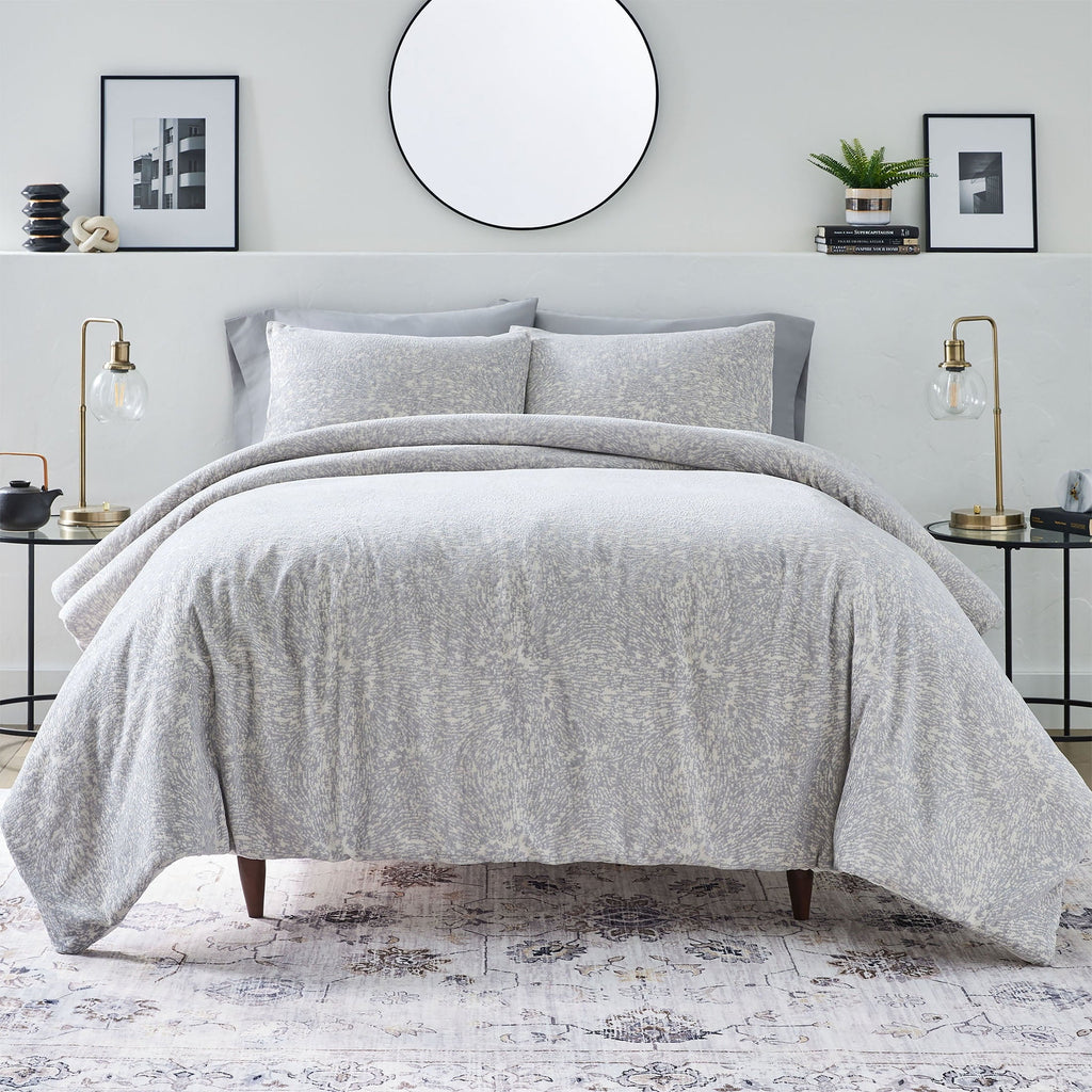 All-Season Better Homes & Garden Grey Chenille 3-Piece Comforter Set, Full/Queen, All Ages - All-Season Down Alternative Comforter Insert - Default Title