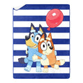 Lightweight Warm Happy Hugs Kids Silk Touch Throw Blanket with Sherpa Reverse, 46 x 60 inches Blue – Soft Plush Fleece Throw Blanket - Luxury Knitted Decorative Throw Blanket with Fringes - Default Title