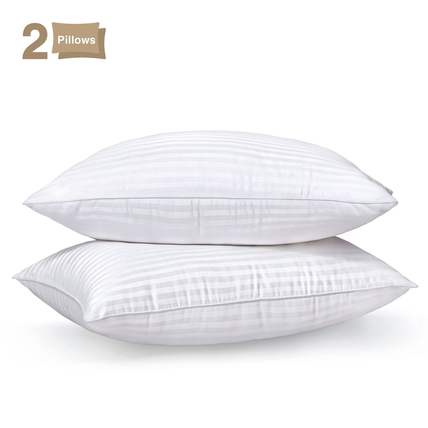 Hotel Collection Pillow for Bed Standard Size Set of 2 ,Down Alternative Pillows for Sleeping 20x26inch, Luxury Hotel Pillow for Back,... - Orthopedic Shredded Foam Bed Pillow Set - Default Title
