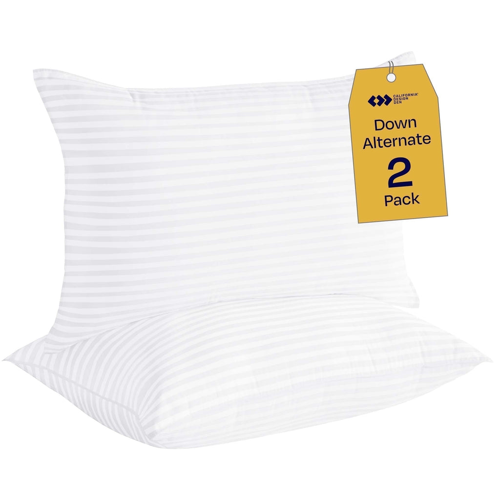 Decorative Plump 2-Pack Comfort Bed Pillows Standard size set of 2 for Sleeping, Pillows, for Back, Stomach or Side Sleepers, 20 x 26 ... - Hotel Quality Plush Sleeping Pillows - Default Title