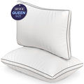 Ergonomic Memory Foam Bed Pillows Queen Size Set of 2 - Luxury Down Alternative Pillow - 5 Star Hotel Pillows for Back, Side and Stomach Sl... - Hotel Quality Plush Sleeping Pillows - Default Title