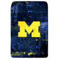 Lightweight Warm Michigan Wolverines Sublimated Soft Throw Blanket, 42" x 60" - Luxury Knitted Decorative Throw Blanket with Fringes - Default Title