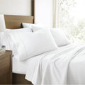 Ultra-Soft 100% Cotton Flannel Bed Sheets Set for Full Size Bedding in White - Luxury Bed Sheet Set with Deep Pockets - Default Title