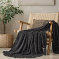 Lightweight Warm Soft Chenille Throw Blanket for Couch, Cozy Plush Fuzzy Decorative Chenille Knit Throw Blanket with Tassels, Lightwei... - Luxury Knitted Decorative Throw Blanket with Fringes - Default Title