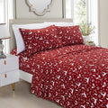 Premium Egyptian Cotton Luxury Soft Bed Sheets Holiday Pattern 1500 Thread Count Percale Egyptian Quality Softness Wrinkle and Fade Resistant... - Premium Ultra-Soft Pillowcase Pair for Sleeping - Default Title