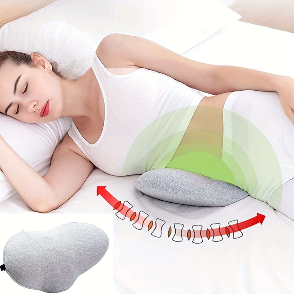 Fluffy Shredded Effective Support Adult Breathable Lumbar Bed Pillow, Soft, 1 Pack - Orthopedic Shredded Foam Bed Pillow Set - Default Title