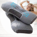 Hotel Collection 2-Piece Set - 24"x15" Gray Bed for Back, Side, Stomach Sleepers - Orthopedic Shredded Foam Bed Pillow Set - Default Title