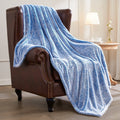 Lightweight Warm Plush Fuzzy Large Fleece Throw Blanket (50" x 70", Mixed Cobalt Blue)- Soft, Warm and Lightweight - Cozy Fleece Throw Blanket for Couch & Bed - Default Title