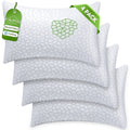 Orthopedic Support Queen Size Bed Pillows 4-Pack,3.3lb Shredded Memory Foam Filled,Hyper Soft & 3D Breathable Cooling Desigh Cover Fitti... - Orthopedic Shredded Foam Bed Pillow Set - Default Title