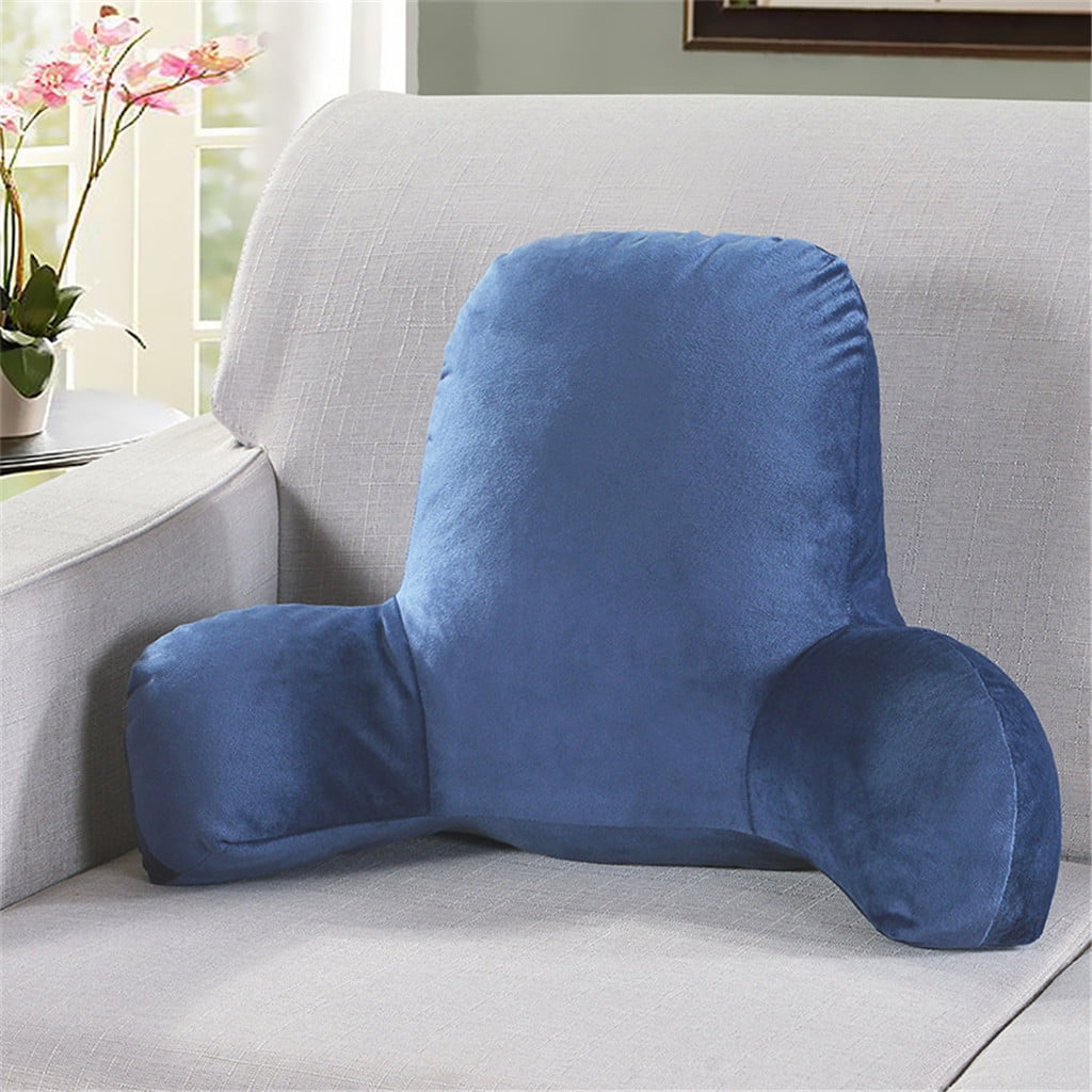 Hotel Collection Backrest Pillow with Arms, Back Rest for Bed Sitting, Plush Big Backrest Lumbar Support Chair Cushion, Foam ... - Decorative Throw Pillow Cushion for Sofa & Bed - Default Title
