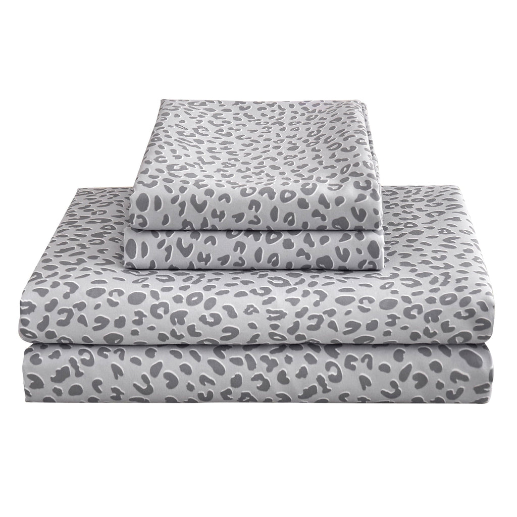 Cooling Sateen Floral King Sheets, Soft Breathable Microfiber Printed Bed Sheet Set, Deep Pocket Non-Slip Fitted Sheet Included - Cooling Hotel Quality Bedding Sheets and Pillowcases - Default Title