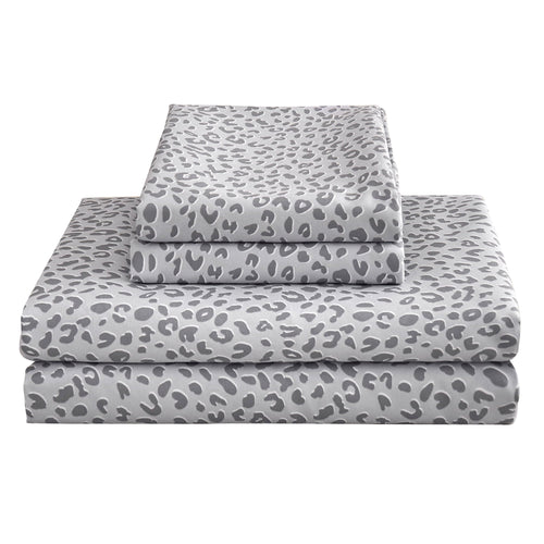 Cooling Sateen Floral King Sheets, Soft Breathable Microfiber Printed Bed Sheet Set, Deep Pocket Non-Slip Fitted Sheet Included - Cooling Hotel Quality Bedding Sheets and Pillowcases - Default Title