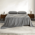 Premium Egyptian Cotton Full Size Bed Sheets, 4 Piece Sheets 14” Deep Pocket Sheet & Pillowcase Sets Soft Microfiber Luxury Bedding Fitted Sh... - Cooling Hotel Quality Bedding Sheets and Pillowcases - Default Title
