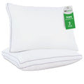 Ergonomic Memory Foam 2 Pack Pillows for Bed, Standard Size Pillows Insert for Side and Back Sleepers, Soft Down Alternative Microfiber Fil... - Hotel Quality Plush Sleeping Pillows - Default Title