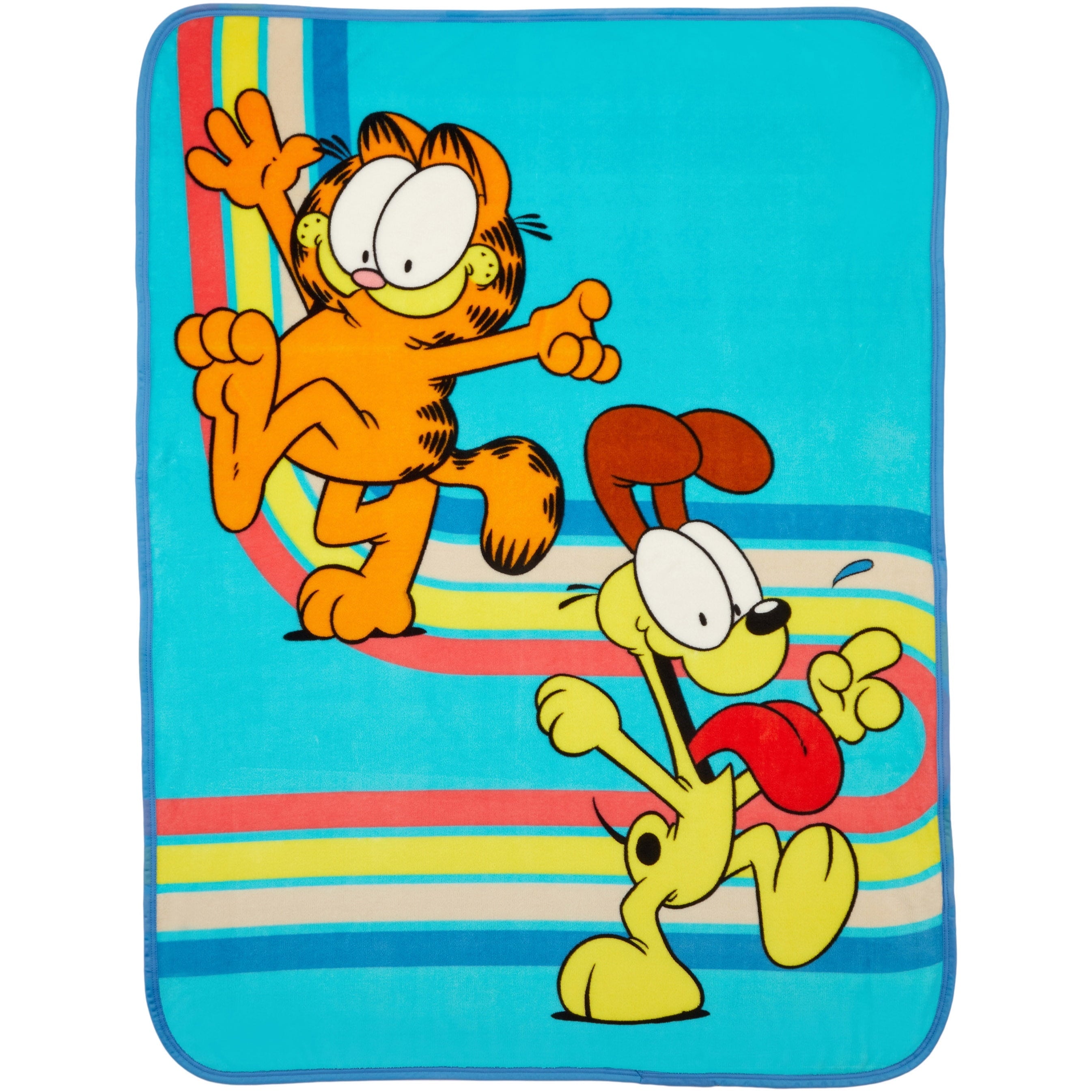 Lightweight Warm Kids Blue Print Fleece Throw Blanket, 46 x 60 - Lightweight Plush Warm Blanket for All Seasons - Default Title