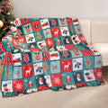 Reversible Sherpa Cozy Blanket Printed Blanket Throw Christmas Blanket - 300 GSM Fleece Blanket Throw Size Blanket for Home Decoration,... - Super Soft Reversible Sherpa Flannel Blanket - Default Title