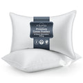 Ergonomic Memory Foam Goose Feather Pillows Queen Size Set of 2, Hotel Down Bed Pillow for Sleeping,Soft 600 TC Cotton Cover - Decorative Throw Pillow Cushion for Sofa & Bed - Default Title