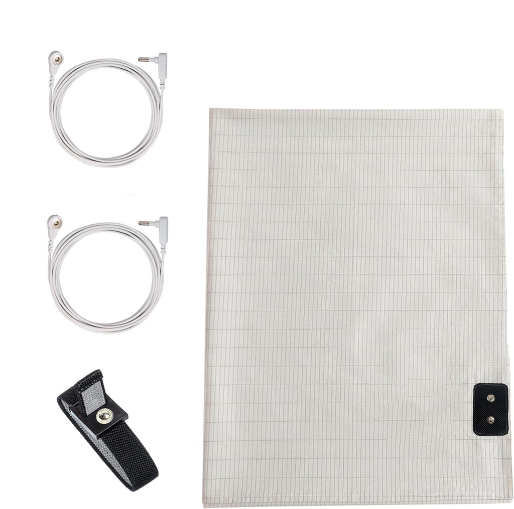 Cooling Sateen Grounding Sheets 39 * 75 inch, Conductive Grounding Sheets with Grounding Cord, Grounding Sheets for Earth with Silve... - Cooling Hotel Quality Bedding Sheets and Pillowcases - Default Title