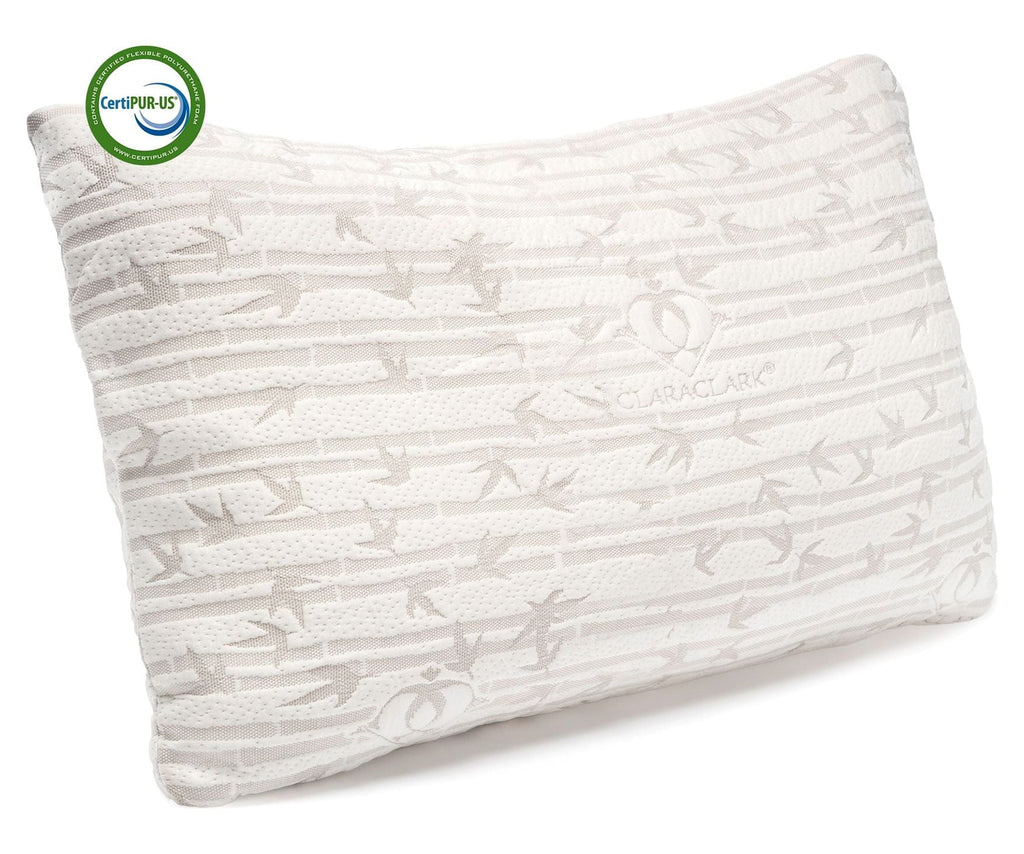 Ergonomic Memory Foam Bed Pillow, Bamboo Pillows for Bed, Queen Size Pillows - Ergonomic Memory Foam Pillow for Neck Pain Support - Default Title