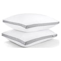 Ergonomic Memory Foam 2 Pack Cotton Down Alternative Pillows,Queen Size Bed Pillows Gusseted Hypoallergenic - Decorative Throw Pillow Cushion for Sofa & Bed - Default Title