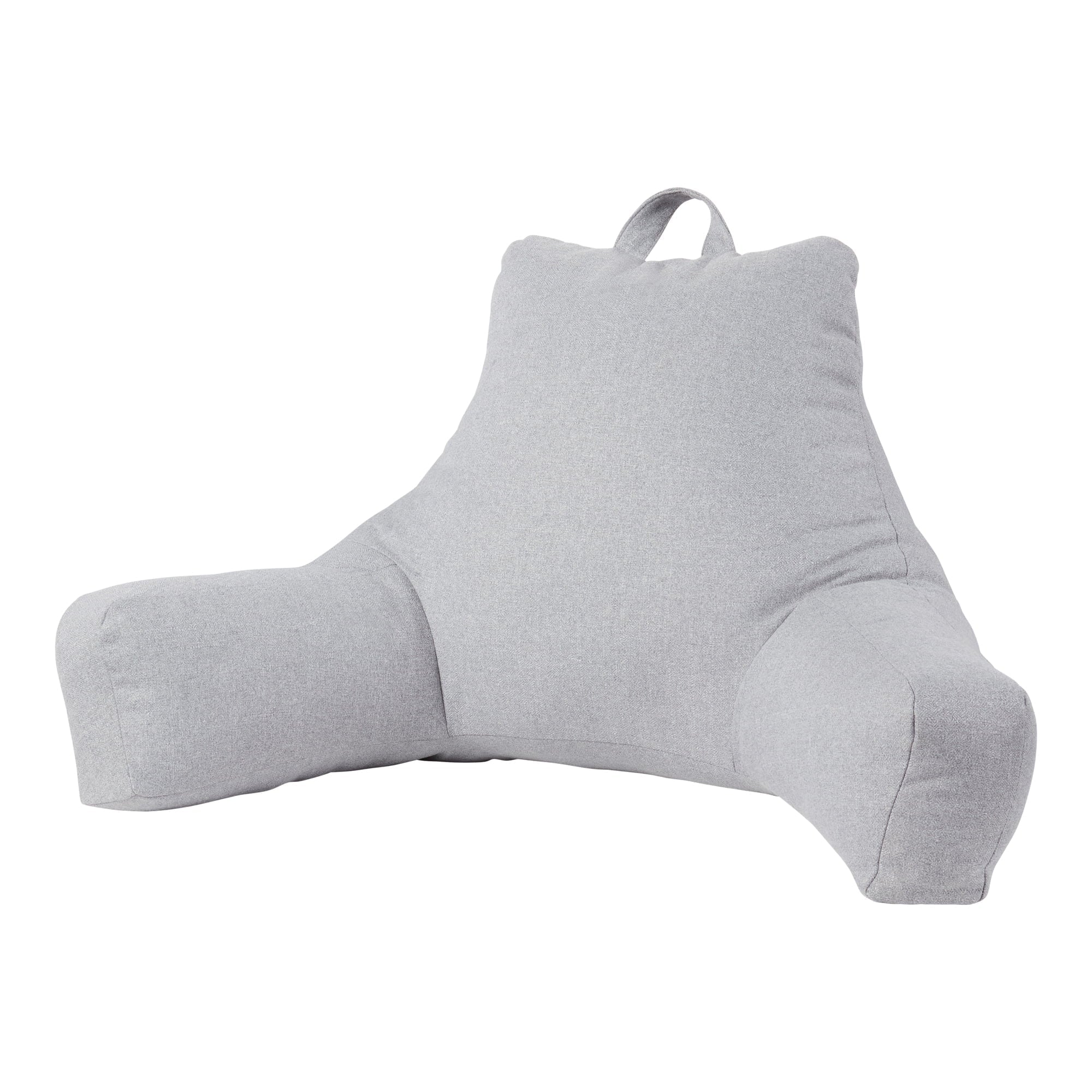 Orthopedic Support Jumbo Cement Gray Polyester Bed Rest Pillow - Hotel Quality Plush Sleeping Pillows - Default Title