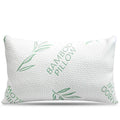 Decorative Plump King Size Bamboo Pillow, Memory Foam Bed Pillows with Washable Pillowcases, King - Hotel Quality Plush Sleeping Pillows - Default Title
