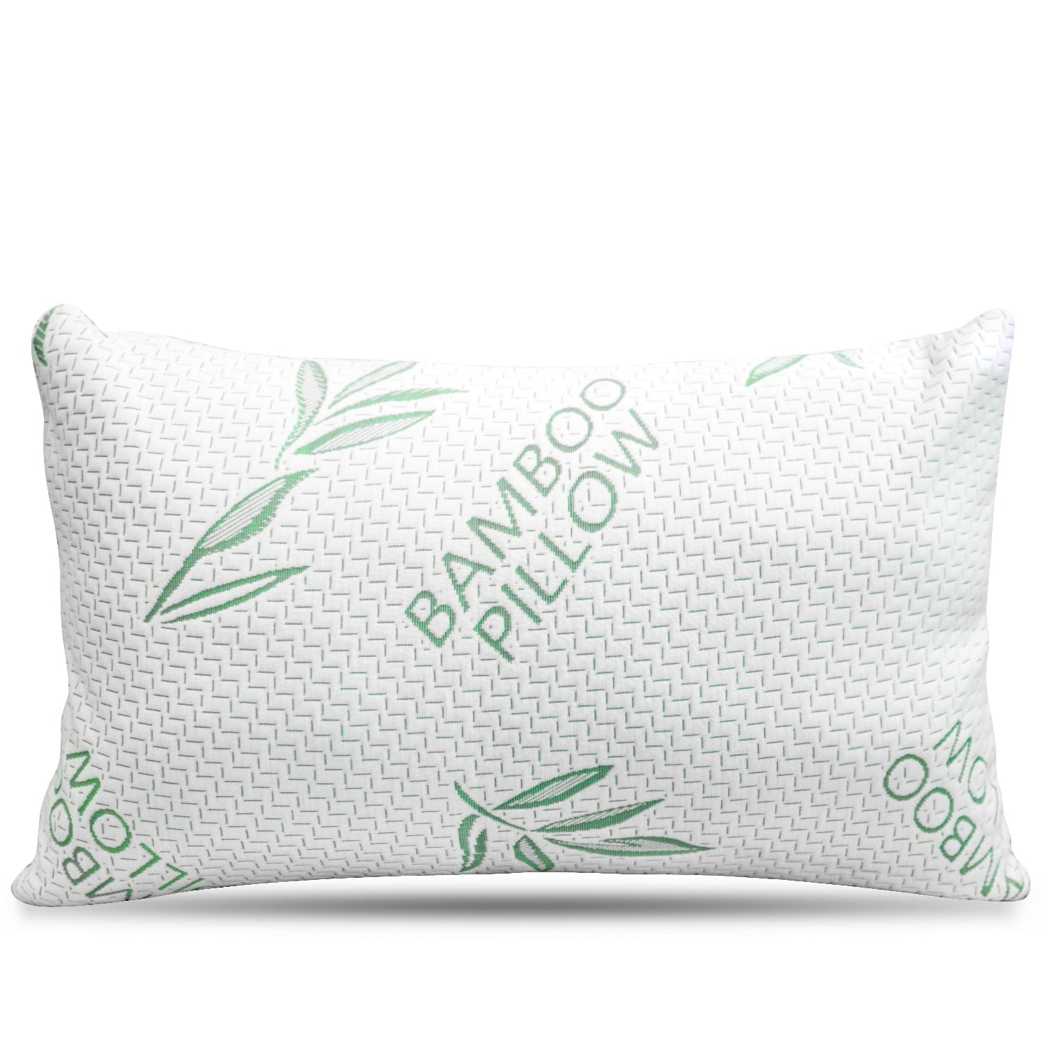 Decorative Plump King Size Bamboo Pillow, Memory Foam Bed Pillows with Washable Pillowcases, King - Hotel Quality Plush Sleeping Pillows - Default Title