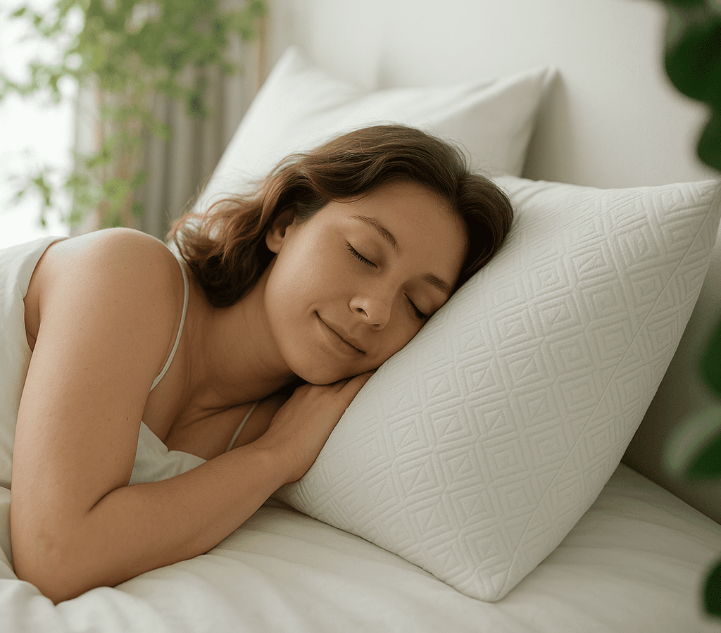 Ergonomic Memory Foam King Size Bamboo Pillow, Memory Foam Bed Pillows with Washable Pillowcases, King - Ergonomic Memory Foam Pillow for Neck Pain Support - Default Title