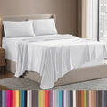 Ultra-Soft Set, Hotel Style Deep Pocket 4 Piece Bed , Luxury Soft Microfiber Sheet Sets, White - Premium Ultra-Soft Pillowcase Pair for Sleeping - Default Title