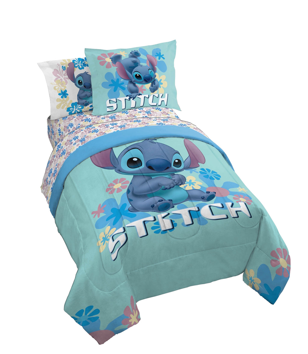 Hypoallergenic Cloud Lilo and Stitch Sweet Stitch 5 Piece Twin Size Kids Comforter Set with Sham - Super Soft Bed Set for Kids - Luxurious Quilted Duvet Cover Set - Default Title