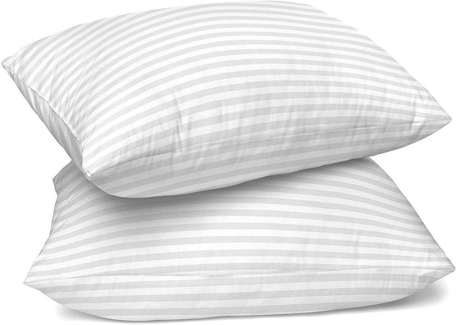 Ergonomic Memory Foam King Bed Pillows Set of 2- Comfortable Breathable Bed Pillows for Sleeping (White, 20x36) - Hotel Quality Plush Sleeping Pillows - Default Title