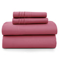 Breathable Luxury Size Sheet Set, 4-Piece Plain Soft Microfiber – Deep Pocket Bed Sheets, Includes 1 Fitted Sheet, 1 Flat Sheet, 2 Pill... - Luxury Bed Sheet Set with Deep Pockets - Default Title