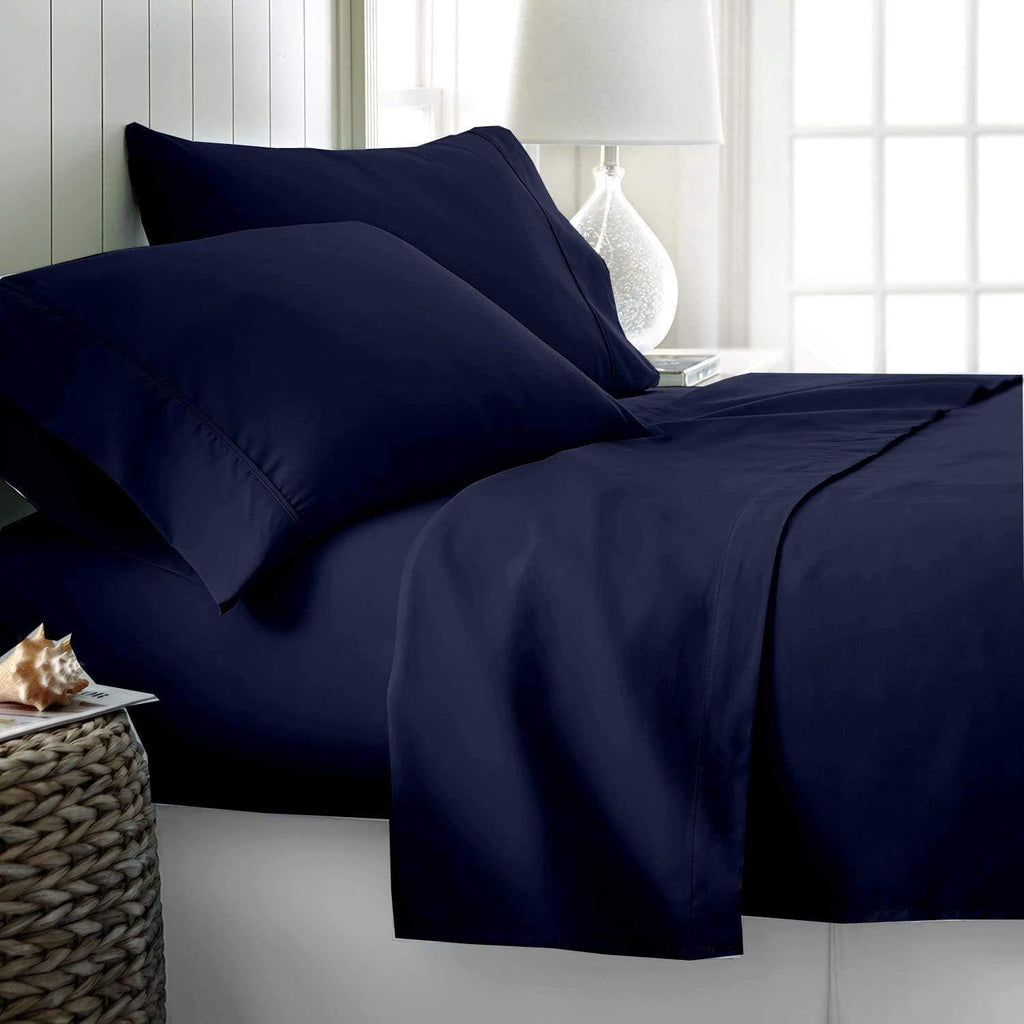 Ultra-Soft Luxury Bed Sheets Set - 800 Thread Count 100% Egyptian Cotton Sheets - 4 Piece Sheet Set Fits Mattress Upto 24 Inch D... - Luxury Bed Sheet Set with Deep Pockets - Default Title