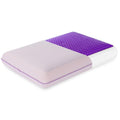Ergonomic Memory Foam Memory Foam Pillow, Cooling Gel Bed Pillow, Queen, Purple - Ergonomic Memory Foam Pillow for Neck Pain Support - Default Title