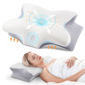 Fluffy Shredded Cervical Pillow for Neck Pain Relief, Contour Memory Foam Pillows, Odorless Ergonomic Neck Pillow Adjustable Orthoped... - Orthopedic Shredded Foam Bed Pillow Set - Default Title