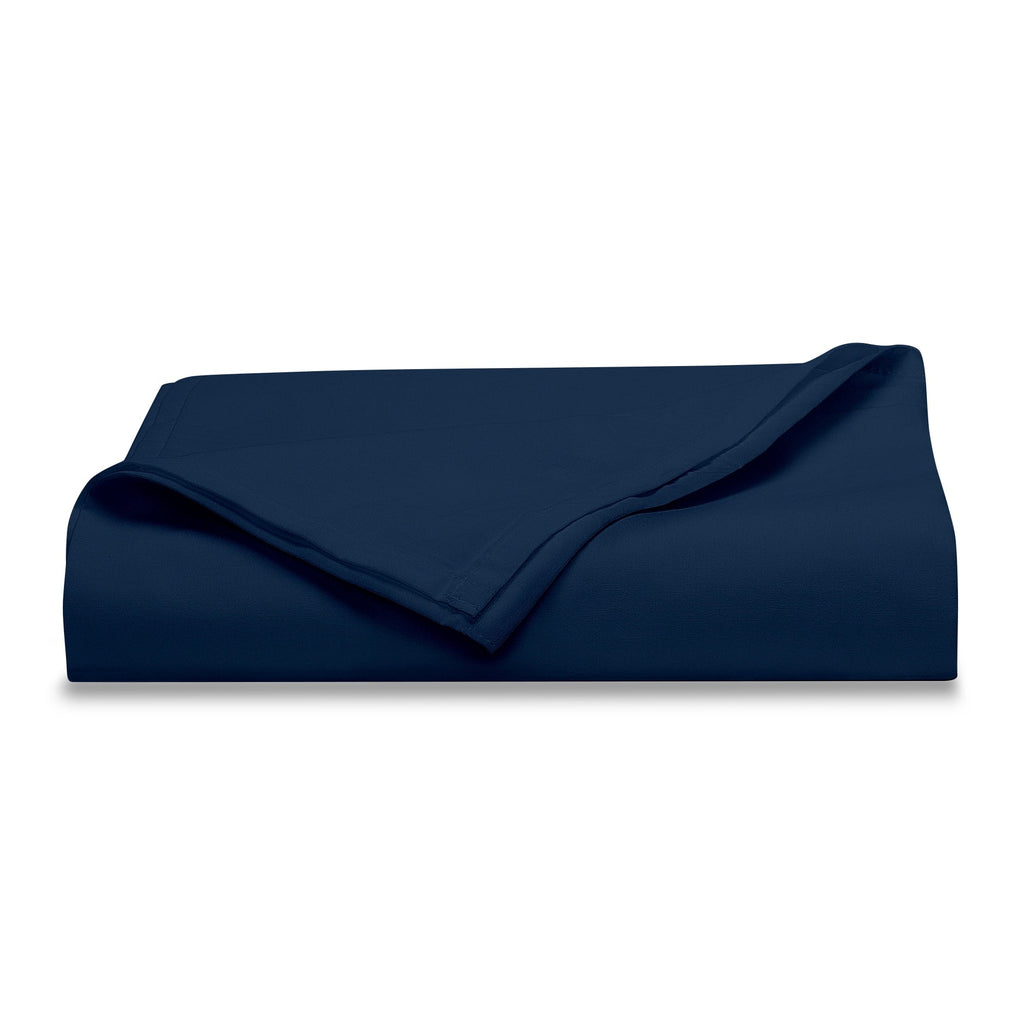 Breathable Luxury 300 Thread Count Easy Care Blue Cove Cotton Blend Percale Flat Bed Sheet, King - Breathable Egyptian Cotton Flat & Fitted Sheets - Default Title