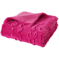 Lightweight Warm Gen Z 50" x 60"Carved Bow Faux Fur Throw - Cozy Fleece Throw Blanket for Couch & Bed - Default Title