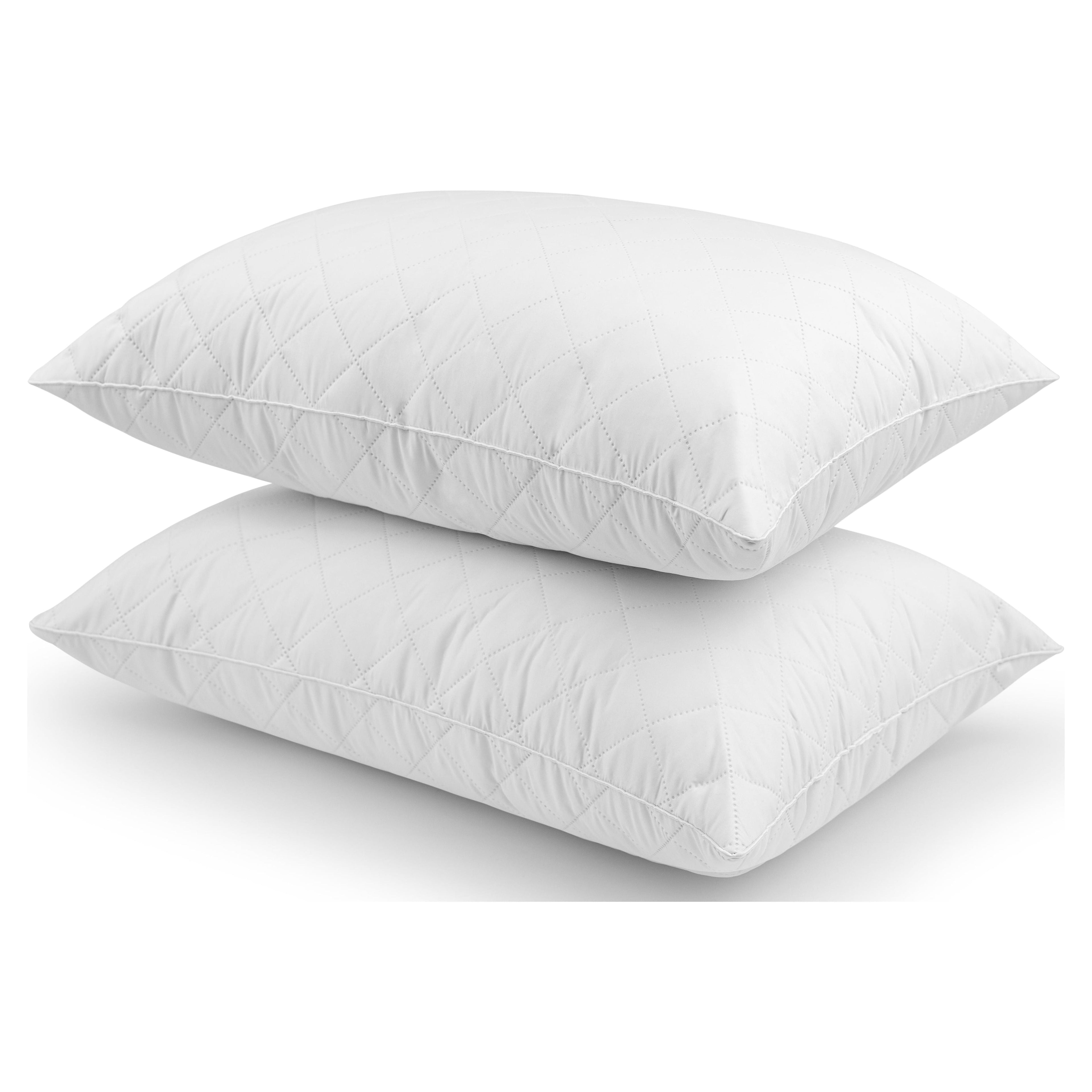Decorative Plump Memory Foam Cluster Bed Pillow, Standard/Queen, 2 Pack - Orthopedic Shredded Foam Bed Pillow Set - Default Title