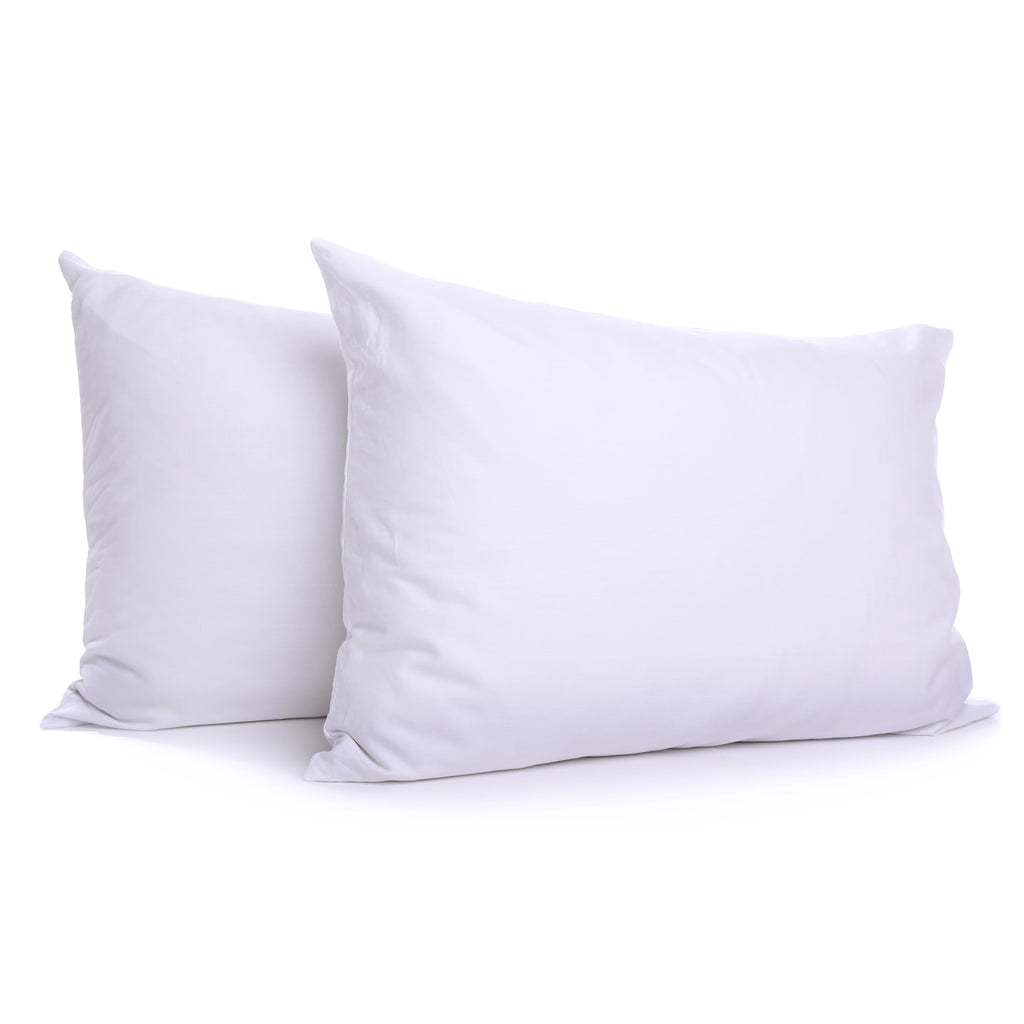 Decorative Plump 2-Pack Down Alternative White Bed Pillows, Standard - Hotel Quality Plush Sleeping Pillows - Default Title