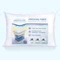 Ergonomic Memory Foam Fiber Water Pillow: Adjustable Pillow for Neck Pain Relief, Pillow for Side, Back, and Stomach Sleepers, The Original... - Orthopedic Shredded Foam Bed Pillow Set - Default Title