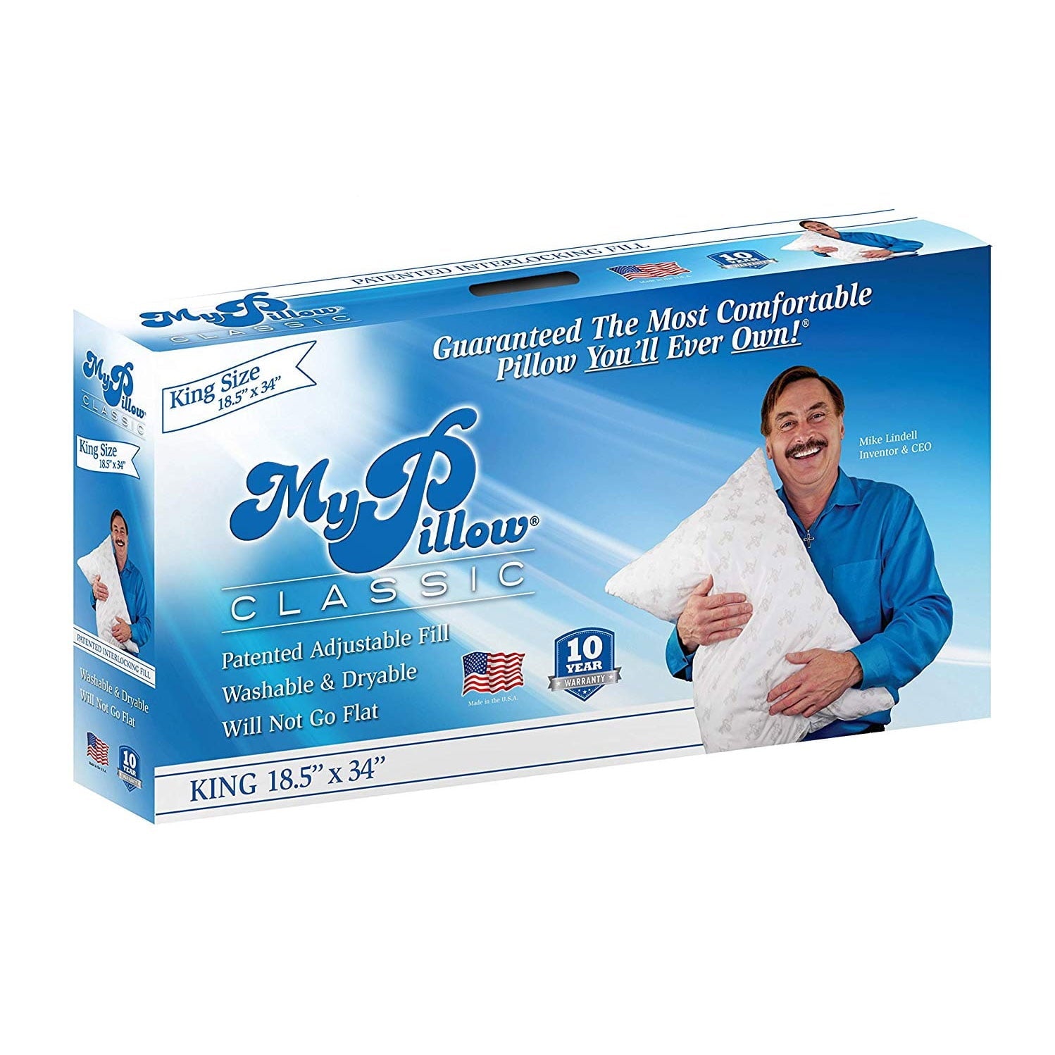Hotel Collection Foam King Sized Bed Deep Sleep Pillow, Green Firm Fill - Hotel Quality Plush Sleeping Pillows - Default Title