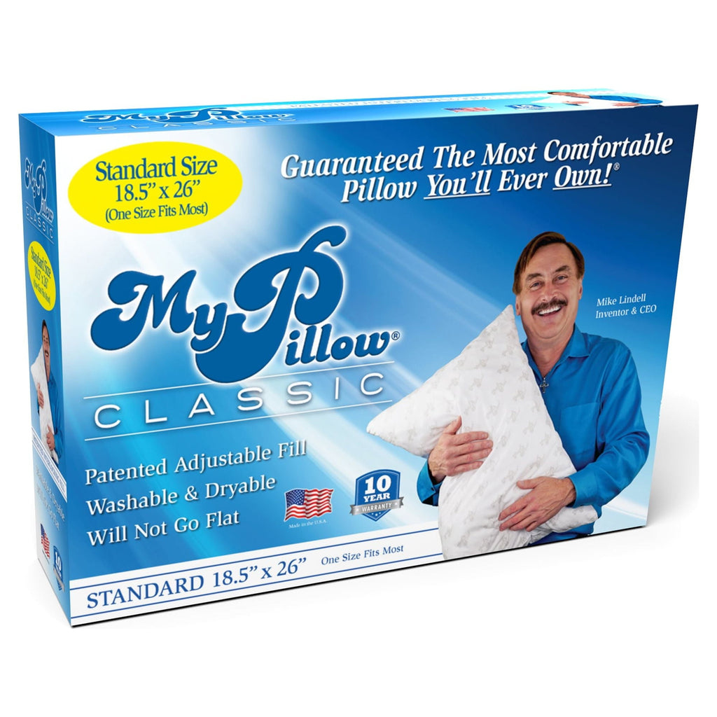 Decorative Plump Classic, Standard Size and Medium Support, 1 Pillow - Orthopedic Shredded Foam Bed Pillow Set - Default Title