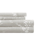 Breathable Luxury 3 Piece Pattern Microfiber Bed Sheets Set, Distressed Willow Light Gray, Twin - Breathable Egyptian Cotton Flat & Fitted Sheets - Default Title