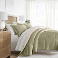 Fluffy Down Alternative 5 Piece Bedding Bundle, Reversible Comforter and Patterned Sheet Set, Twin - Hypoallergenic Ultra-Fluffy Quilt for Winter - Default Title