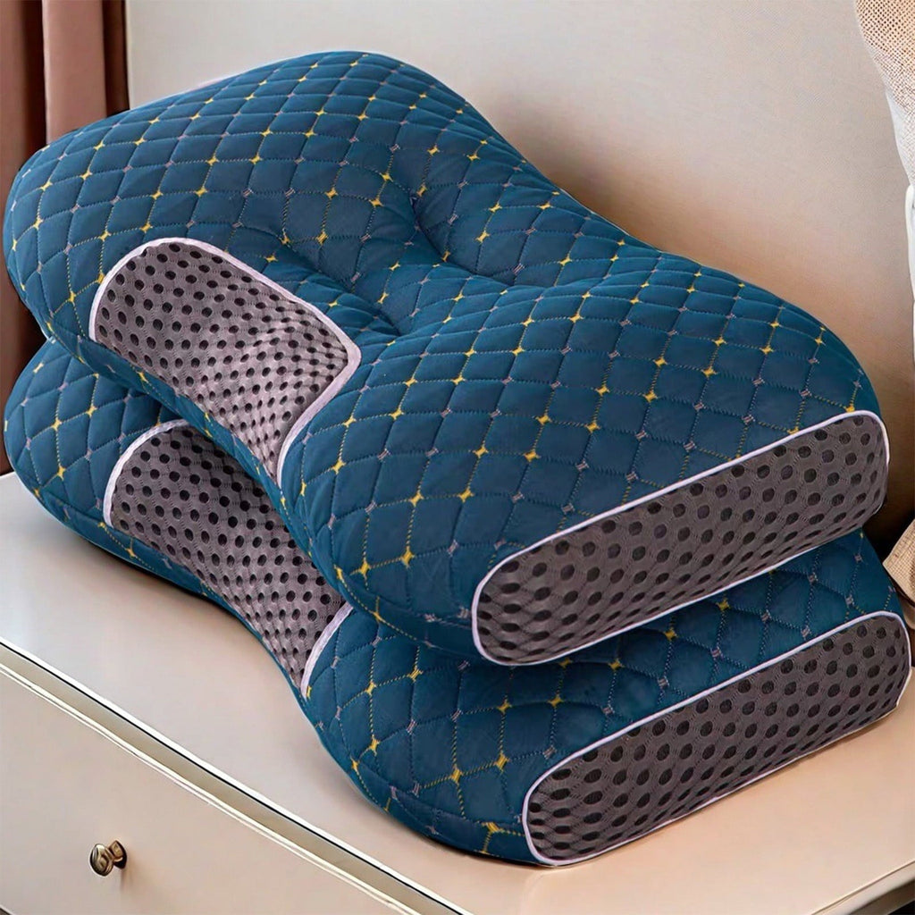 Decorative Plump 2-Pack Orthopedic Cervical Pillows For Deep Sleep Support - Non-Collapsing Memory Foam Pillow With Neck Pain Relief, ... - Orthopedic Shredded Foam Bed Pillow Set - Default Title