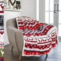Reversible Sherpa Premium Plush Sherpa Throw Christmas Blanket | Soft, Warm, Cozy, Reversible Microfiber Winter Cabin Throw | Plaid Hol... - Super Soft Reversible Sherpa Flannel Blanket - Default Title