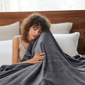 Super Soft Flannel Fleece Throw Blanket, Fuzzy Soft Lightweight Blankets for Bed, Sofa, Suitable for All Season, Grey, 50x60 inches - Super Soft Reversible Sherpa Flannel Blanket - Default Title
