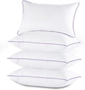 Hotel Collection Set of 4, Cooling and Supportive Bed with Super Soft Down Alternative Fill, Luxury Fluffy Hotel Quality for Side, Bac... - Orthopedic Shredded Foam Bed Pillow Set - Default Title