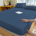 Ultra-Soft Egyptian Cotton Fitted Sheet Queen Size - 400 Thread Count Queen Size Fitted Sheet Only, Extra Soft, Cooling, 15" Dee... - Luxury Bed Sheet Set with Deep Pockets - Default Title